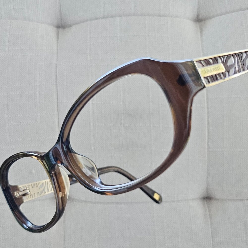 Nine West NW535S 210 Brown Oval Women Glasses 53-17-135 FRAMES ONLY